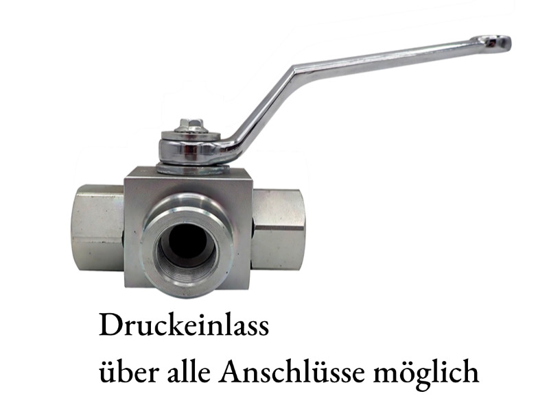 3-Wege HD KH L-Bohrung IG zöllig ohne BB Stahl Zink/Eisen