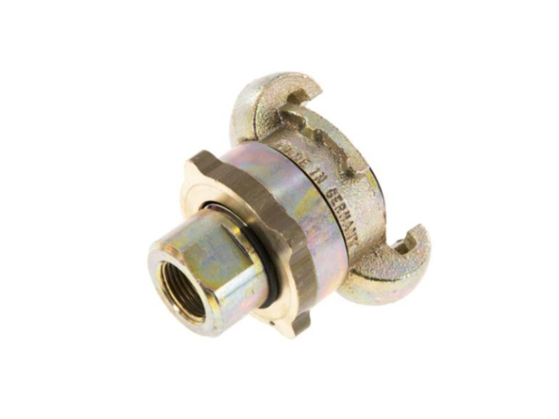 Sicherheits Kompressorkupplung DN 10 IG G 3/8" Klauenweite 42mm Dichtung NBR Temperguss Verzinkt