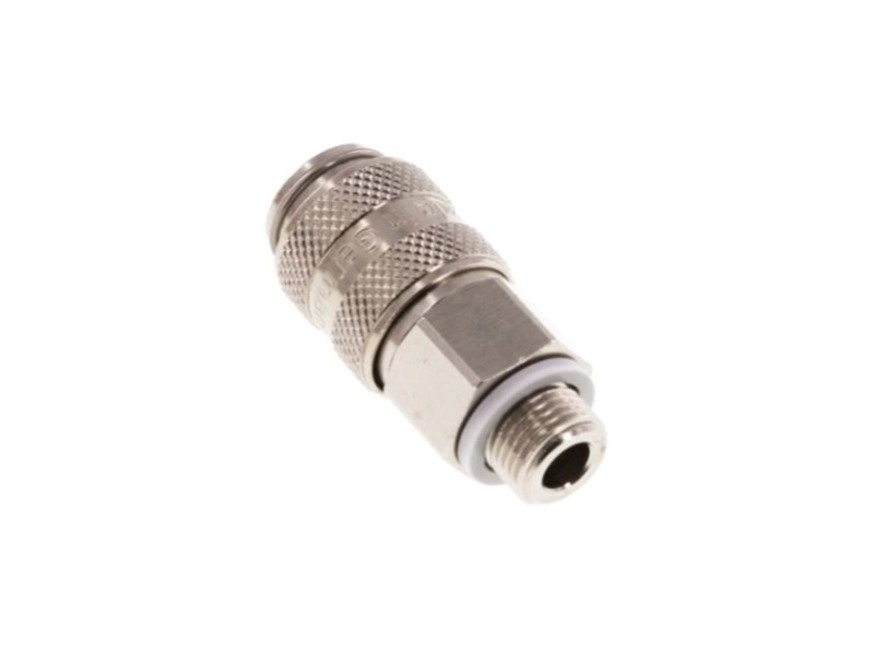 Kupplungsdose für Stecker beidseitg absperrend AG G 1/4" NW 5 Edelstahl 1.4404