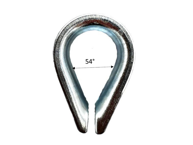 Kausche Form B für Seil Ø 30 mm Rillenweite 32 mm