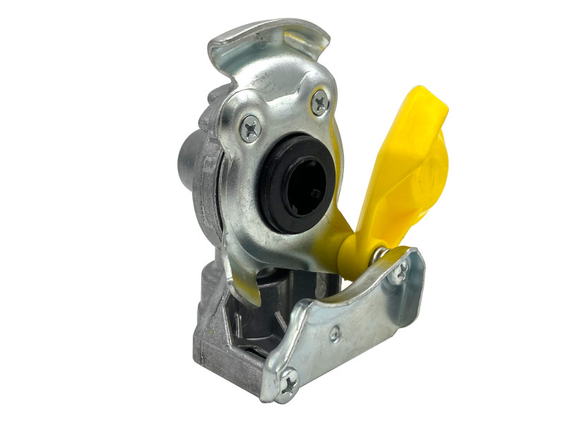 Fahrzeugkupplung IG M 16x1,5 Bremse (gelb) für Zugmaschine