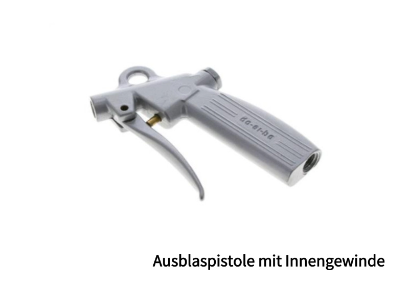 Dosierbare Ausblaspistole Innengewinde IG 1/4" ohne Kurzdüse Aluminium/Kunststoff