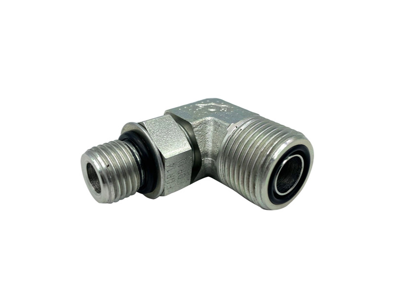 Einstellbare Winkel-Einschraubverschraubung 90° ORFS AG 1" UNS - AG 3/4" UNF