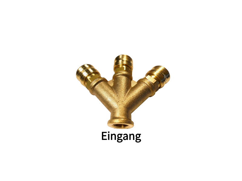 3-fach Luftweiche mit Innengewinde und Kupplungsdosen NW 7,2 