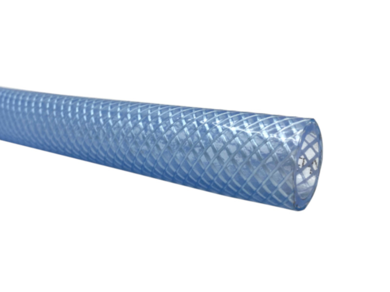 PVC-Schlauch mit Gewebeeinlage 9x15,0mm transparent 