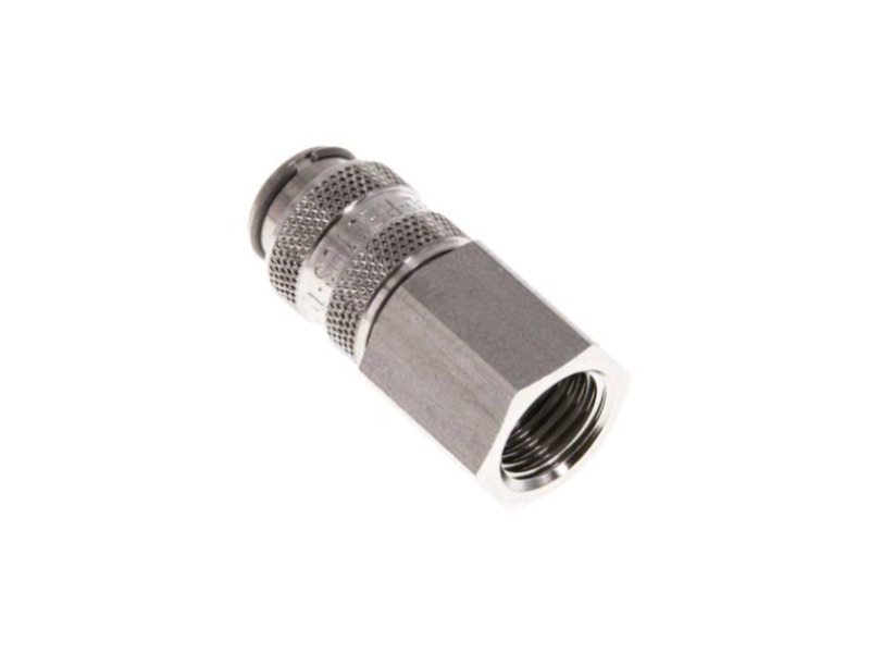 Kupplungsdose für Stecker beidseitig absperrend IG G 3/8" NW 5 Edelstahl 1.4404