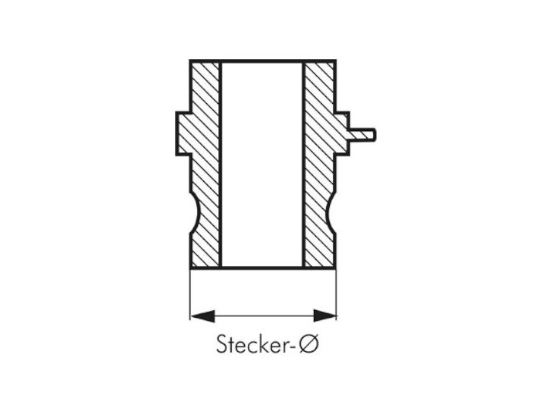 Kamlock Verschlussstecker Typ DP DN 20 BG 3/4" Messing für Kupplungsdose 