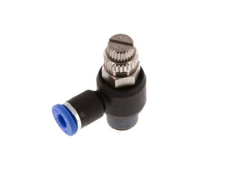 IQS-Drosselrückschlagventil AG R 1/8" - 6 mm abluftregeln