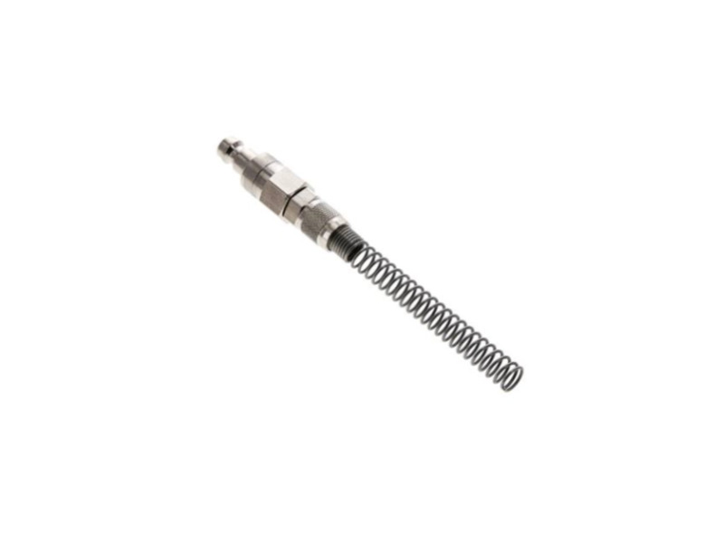 Kupplungsstecke beidseitig absperrend für Schlauch 6x4 mm mit ÜVM und Knickschutz starr MSV
