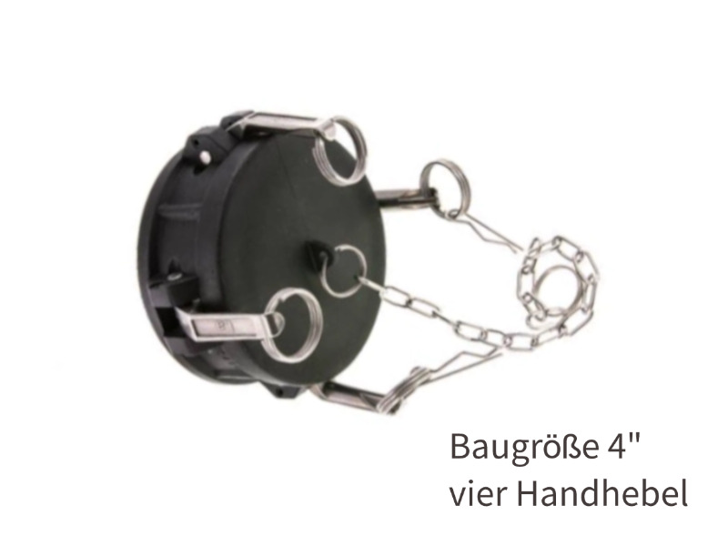 Kamlock Verschlusskappe Typ DC DN 50 BG 2" Polypropylen für Kupplungsstecker