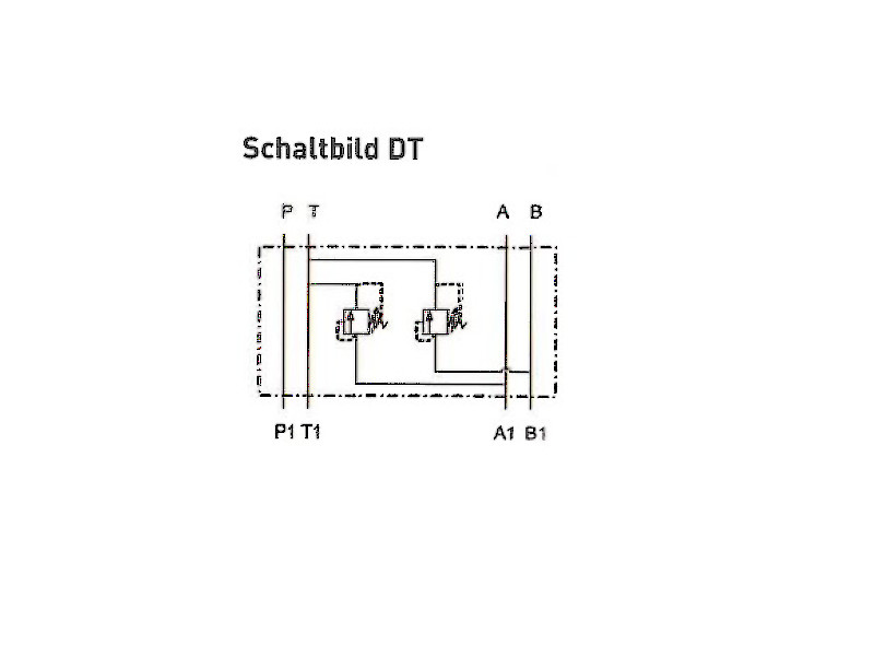 Direkgesteuertes Druckbegrenzungsventil NG 06 DF 50 l/min EB 0-140 bar Schaltsymbol SP 