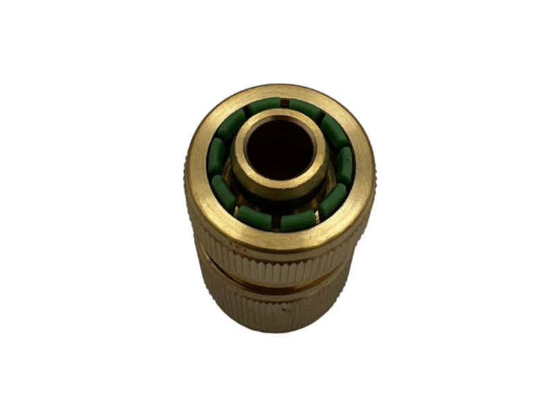 Kupplungsdose mit Schlauchanschluss für Schlauch ID 19mm (3/4") mit Wasserstop Messing 
