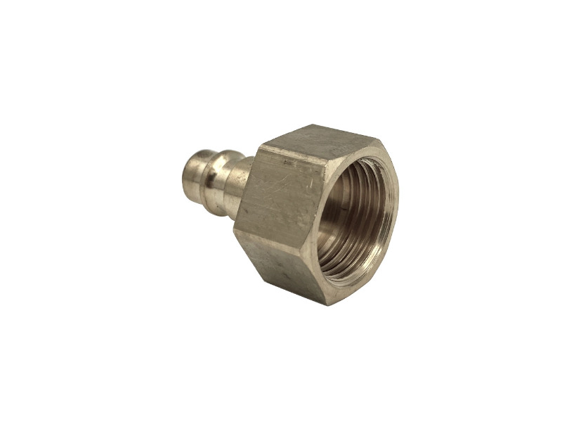 Kupplungsstecker IG G 1/8" NW 7,2 Messing vernickelt
