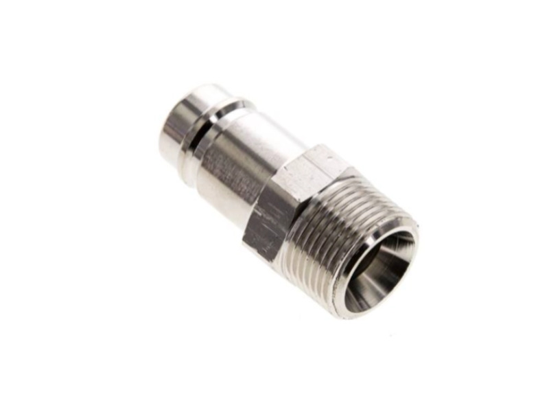 Kupplungssecker AG G 1/2" NW 15 Messing vernickelt