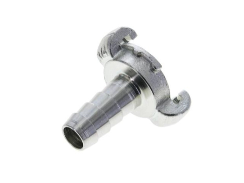 Kompressorkupplung DN 14 Schlauch ID 19mm Klauenweite 42mm Dichtung NBR Stahl verzinkt