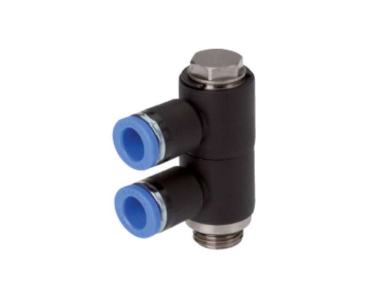 2-fach Steckverschraubung AG G 1/4" - 2x8mm IQS-Standard