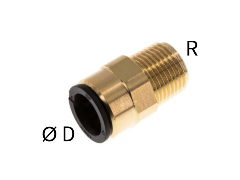 AG R zöllig kegelig Messing und PP IQS-Big