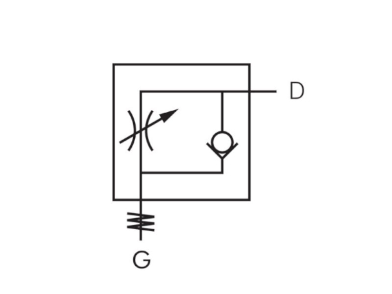 kompakt mit Schlitzschraube zuluftregelnd Gerade Form AG G 1/4" - 8mm IQS-MSV
