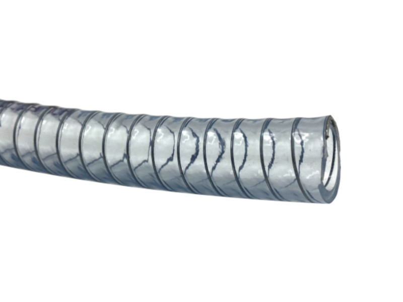 PVC-Saug-Druck-Schlauch mit Federstahlspirale 40x4,5mm