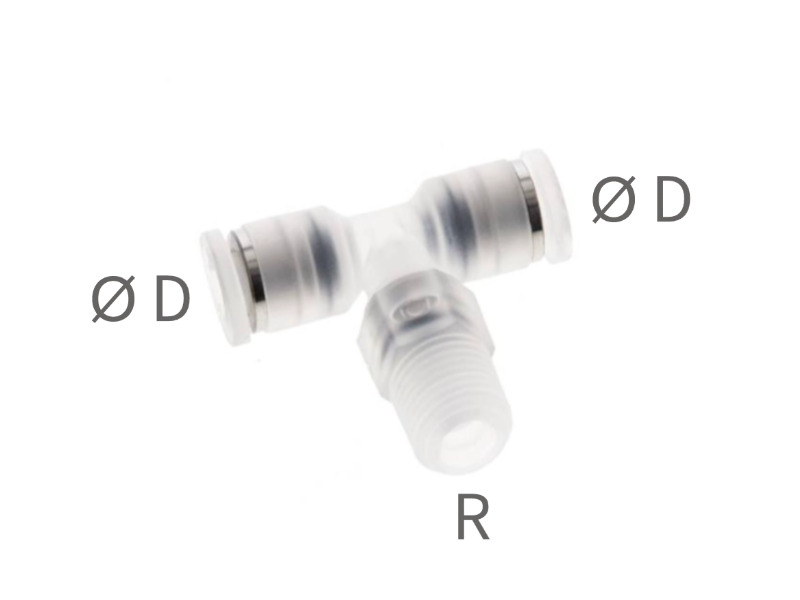 AG R zöllig kegelig IQS-PP TE-Steckverschraubung