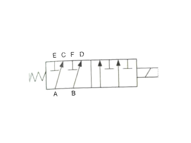 6/2-Wege Eletromagnetventil 12 V DC Durchfluss 90 l/min IG G 1/2"