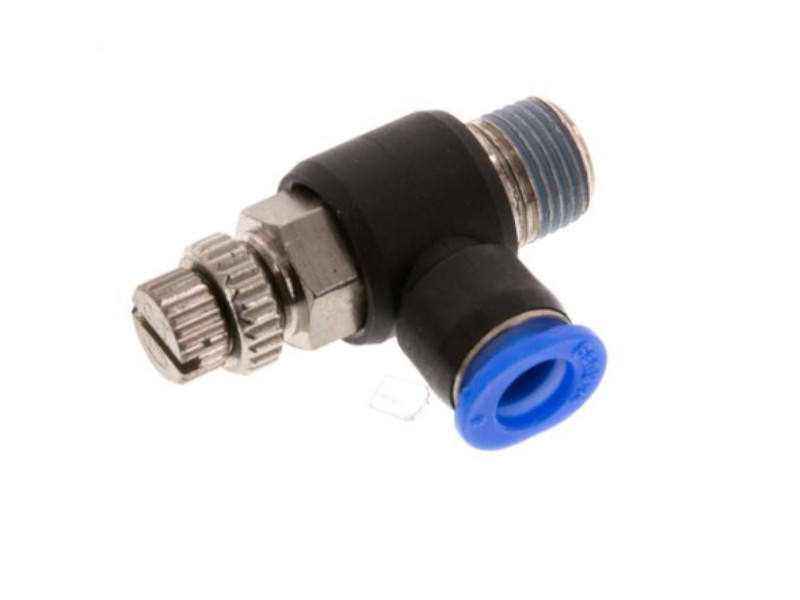 IQS Drosselrückschlagventil Mini AG R 1/8" - 6 mm abluftregelnd