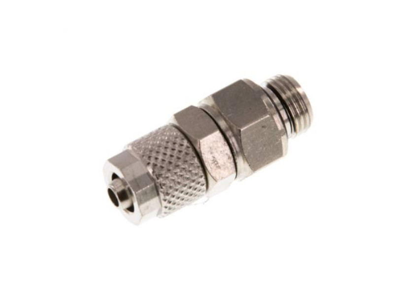 Gerade CK Drehverschraubung AG G 3/8" - 12x8 mm Messing vernickelt