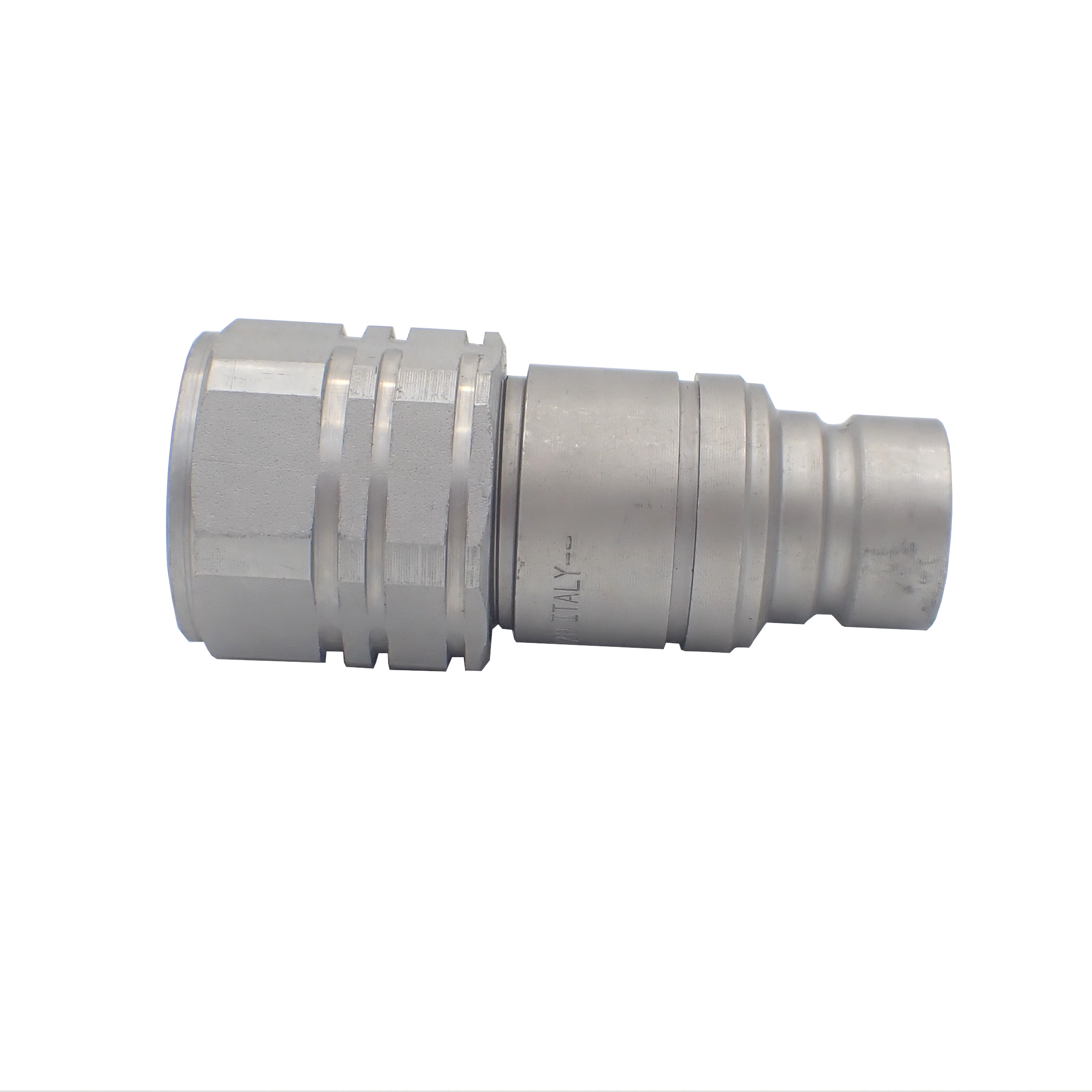 Flat-Face Steckkupplung Stecker BG 4A IG 1/2"  mit Druckeliminator