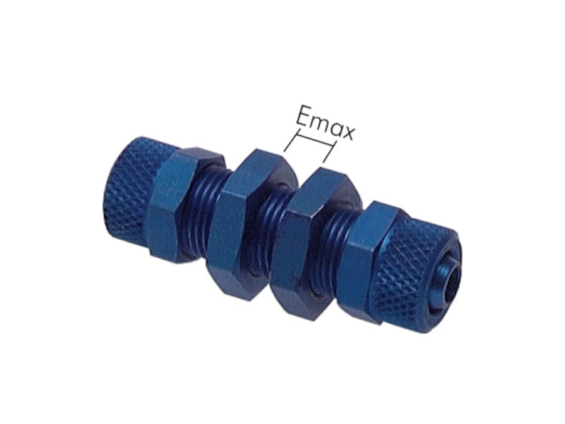 CK Schott Verschraubung AG M 10x1 - 6x4 mm Aluminium blau