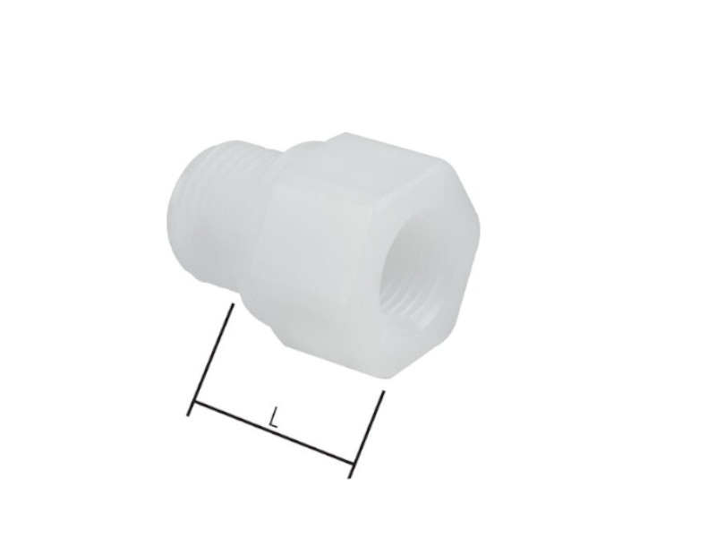 Reduziernippel AG G 3/8" - IG G 1/8" PVDF