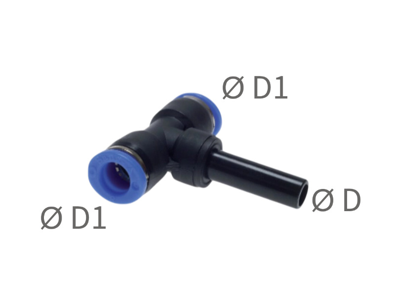 T-Steckverbinder mit Stecknippel IQS-Standard