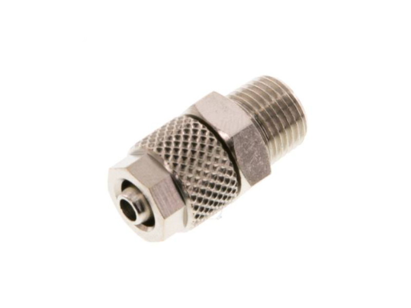 Gerade CK Verschraubung AG R 1/2" - 12x10 mm Messing vernickelt
