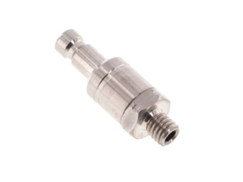Kupplungsstecker beidseitig absperrend AG M 5 NW 2,7 Edelstahl 1.4404
