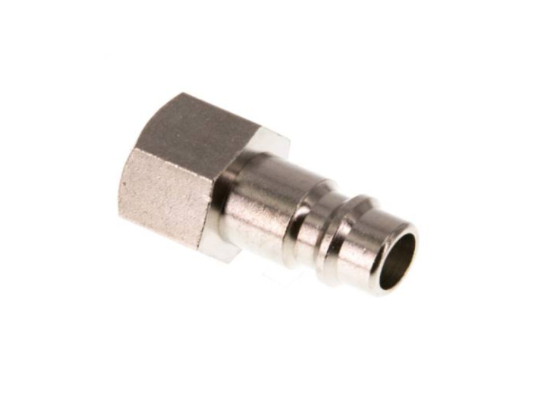 Kupplungsstecker IG G 1/8" NW 7,2 Messing vernickelt