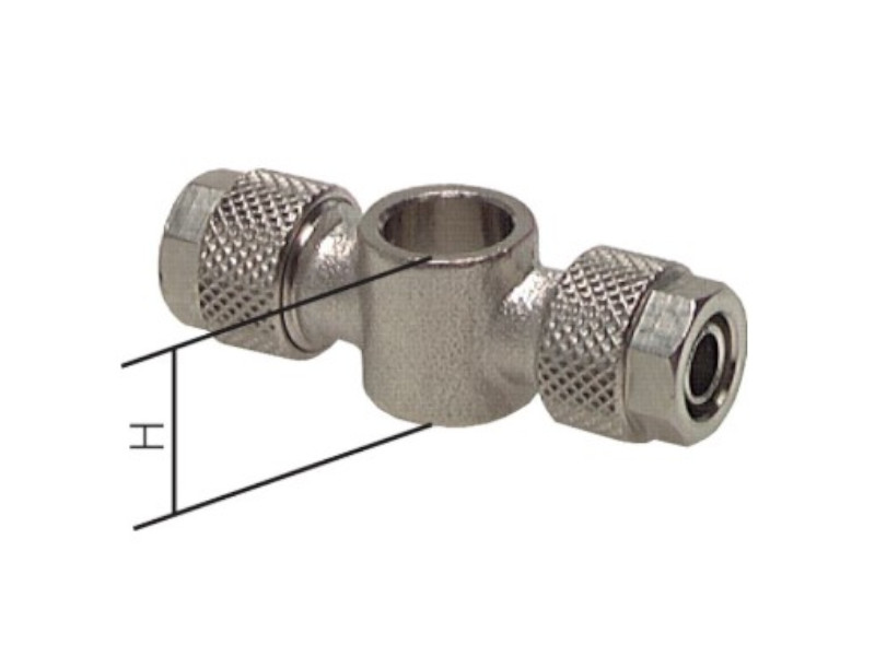 CK T-Ringstück 8x6 für Hohlschraube G 1/4" Aluminium 