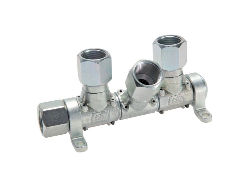 Verteilersystem mit Innengewinde IG G 1/2"  3-fach Verteiler  
