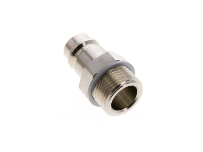 Kupplungsstecker AG G 1-1/4" NW 19 Messing vernickelt