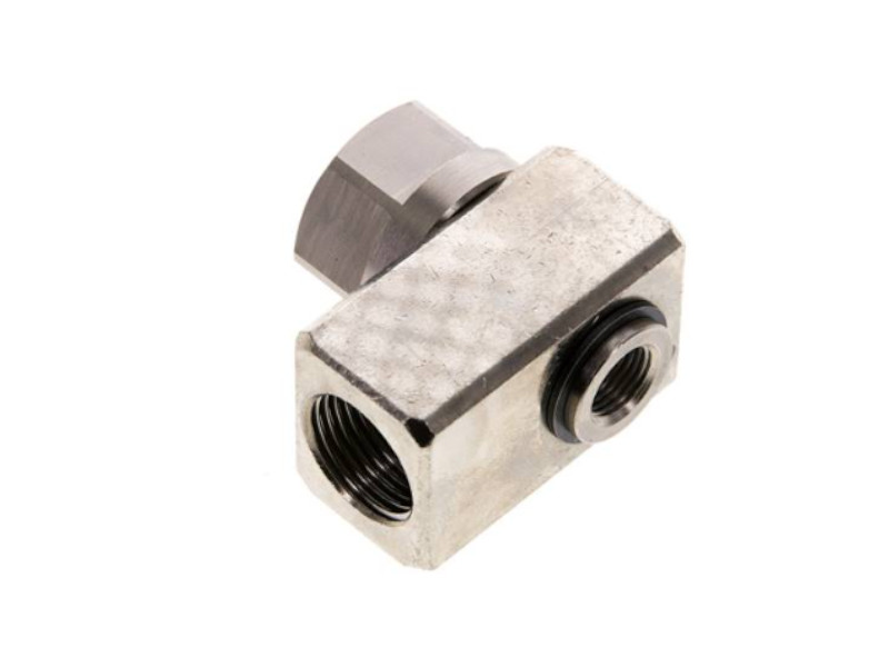 Drehverschraubung 1-fach IG G 3/8"  - IG G 1/8" - IG G 3/8" für Vakuum