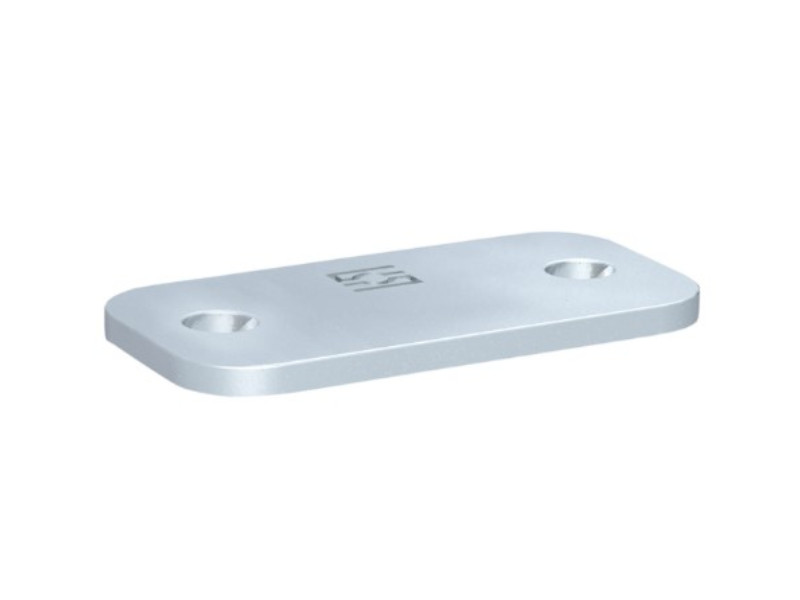 Deckplatte für einfach Schelle Stahl Zink/Nickel beschichtet