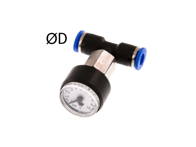 Manometer zum Leitungseinbau IQS-Standard