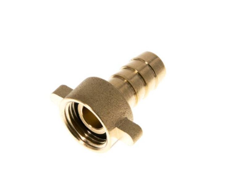 Gerade 2/3-Schlauchtülle mit Flügelüberwurfmutter G 1"-19mm  flach dichtend