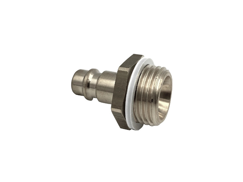 Kupplungsstecker AG G 3/8" NW 7,2 Messing vernickelt