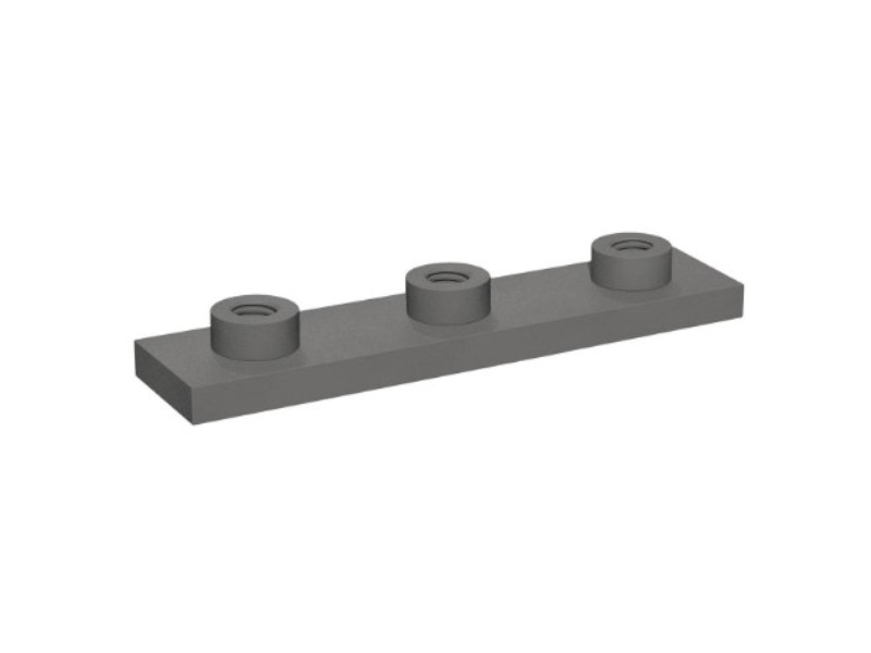 Schweißplatte für Doppel-Schelle Stahl unbeschichtet