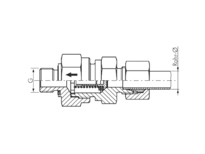 Hochdruck Rückschlagventil 20 SM 27x2 WD OMD