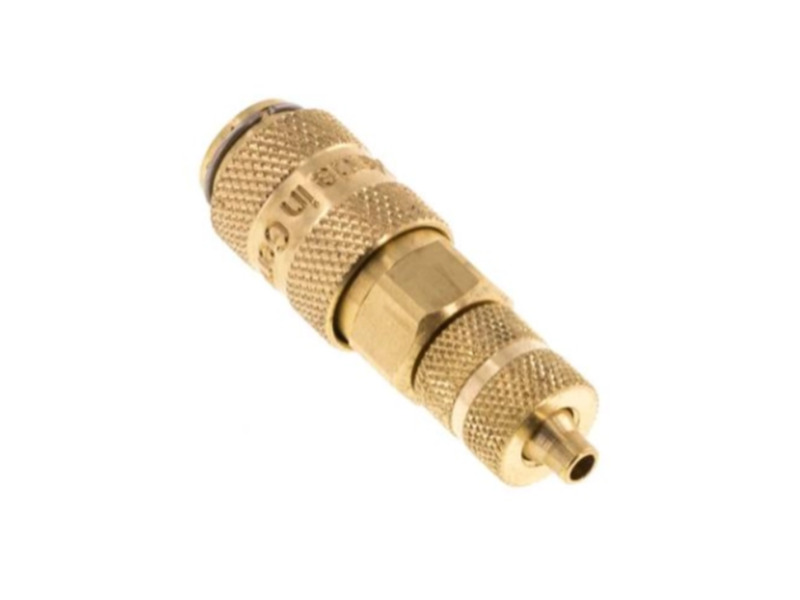 Kupplungsdose mit Überwurfmutter 4,3x3mm NW 2,7 Messing