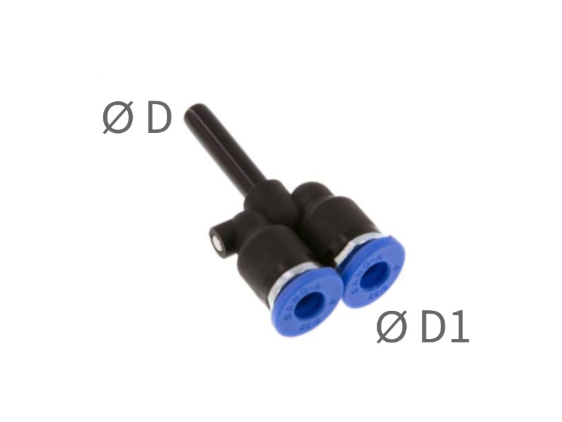 Y-Steckverbinder mit Stecknippel IQS-Standard