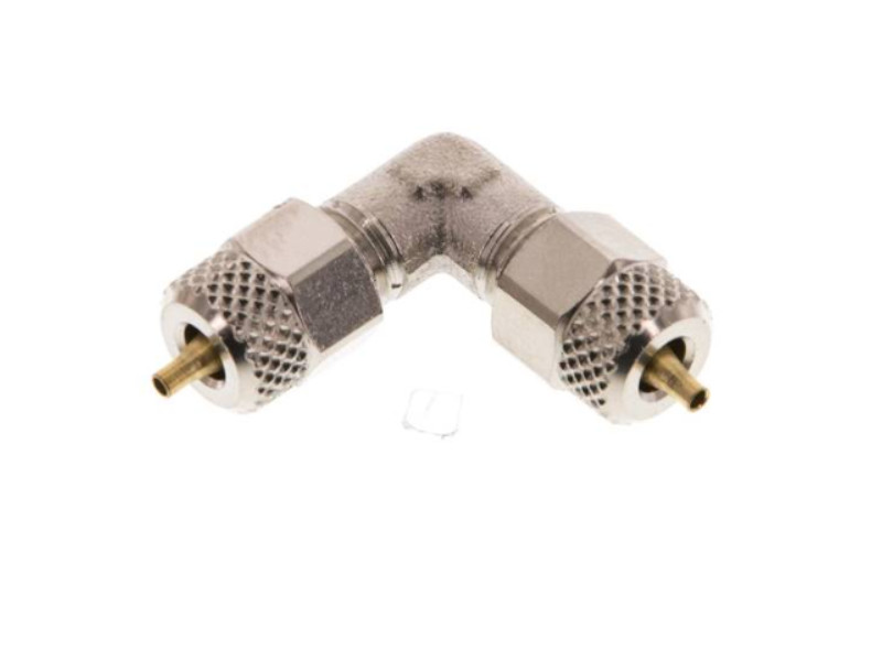 Winkel CK Verschraubung beidseits 6x4 mm Messing vernickelt