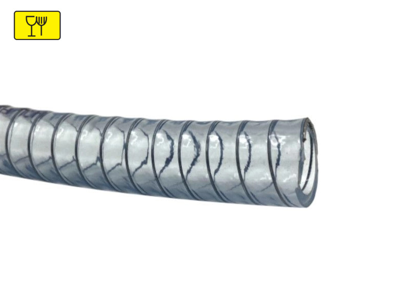 PVC Saug-Druck-Schlauch mit Federstahl-Spirale