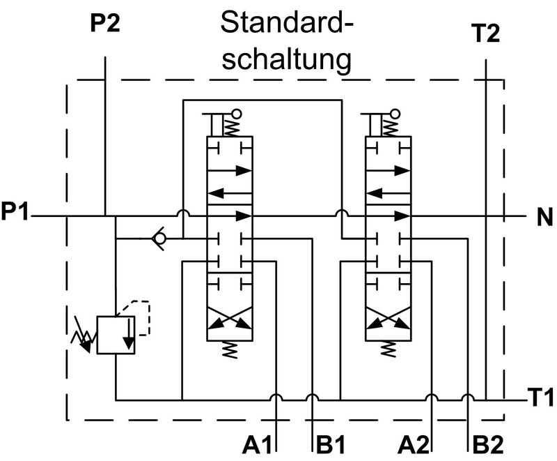 Handhebelventil mit Kreuzsteuerung 80L Joystickventil V3