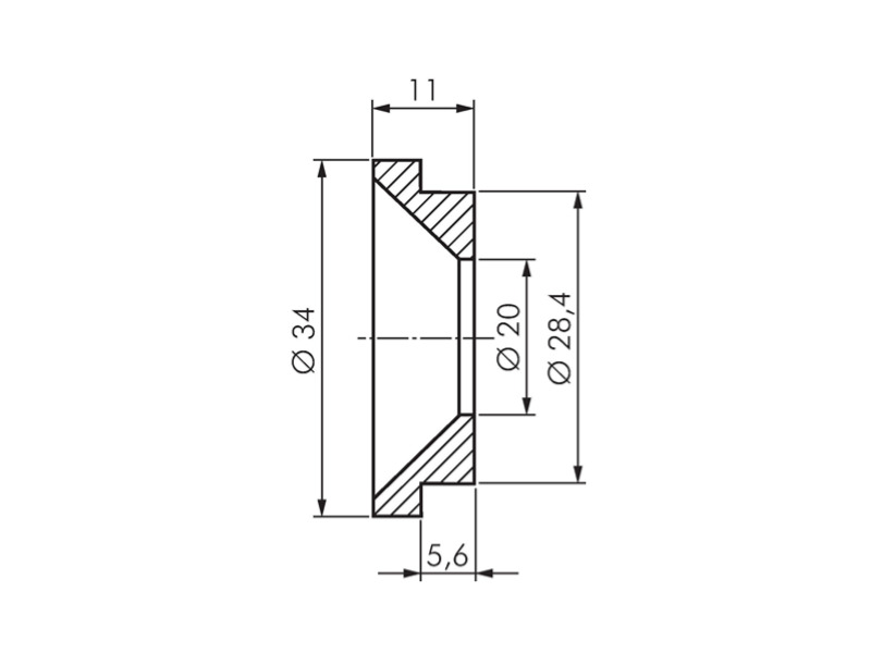 Dichtung TFEP rot für starrre und drehbare Kompressor-Kupplung 